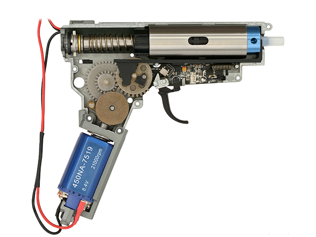 WE06 max. 0,5J AEG, VOLLMETALL, mit ESHOOTER ETU, optimierte Drosselung