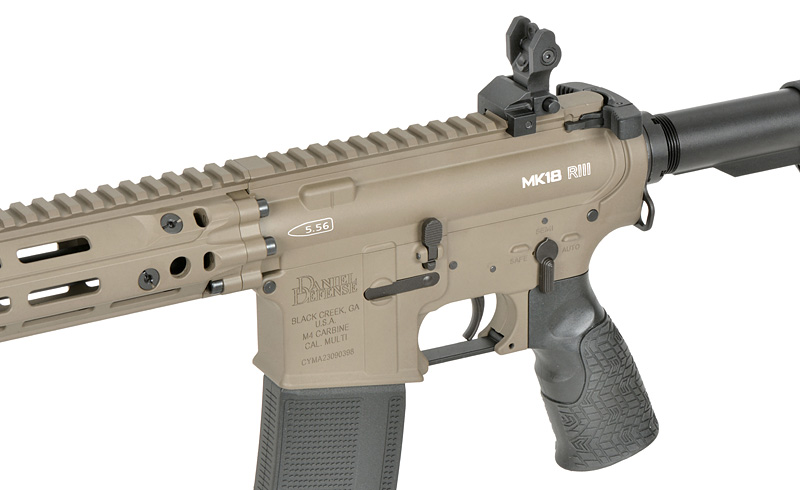 Daniel Defense MK18 RIII 10.3" max. 0,5J AEG mit Eshooter ETU, FDE