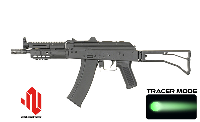 SLR AKS-74U max.0,5J AEG mit Tracer HopUp und Eshooter ETU