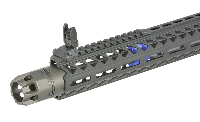 Strike Industries 13.5" Raiders Competition S-AEG mit Eshooter ETU, blaue Elemente