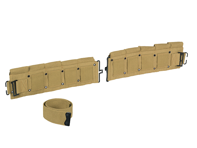US WW2 M1 Garand Rifle 10-pouches Cartridge Belt [8FIELDS]
