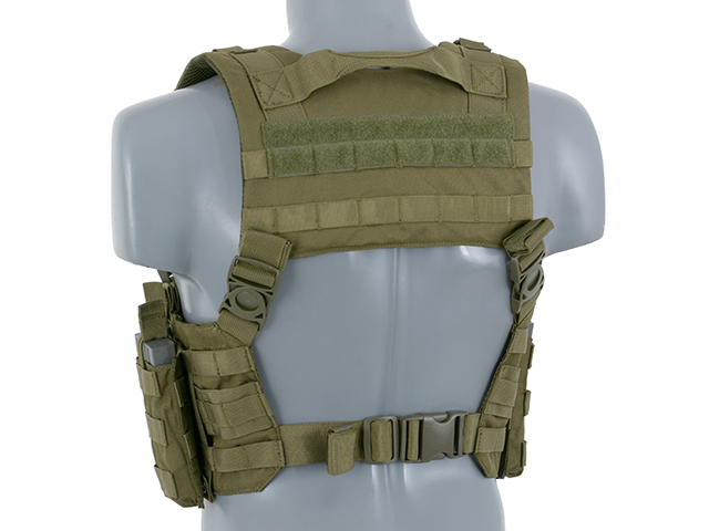 Split Front Chest Harness - Olive [8FIELDS]