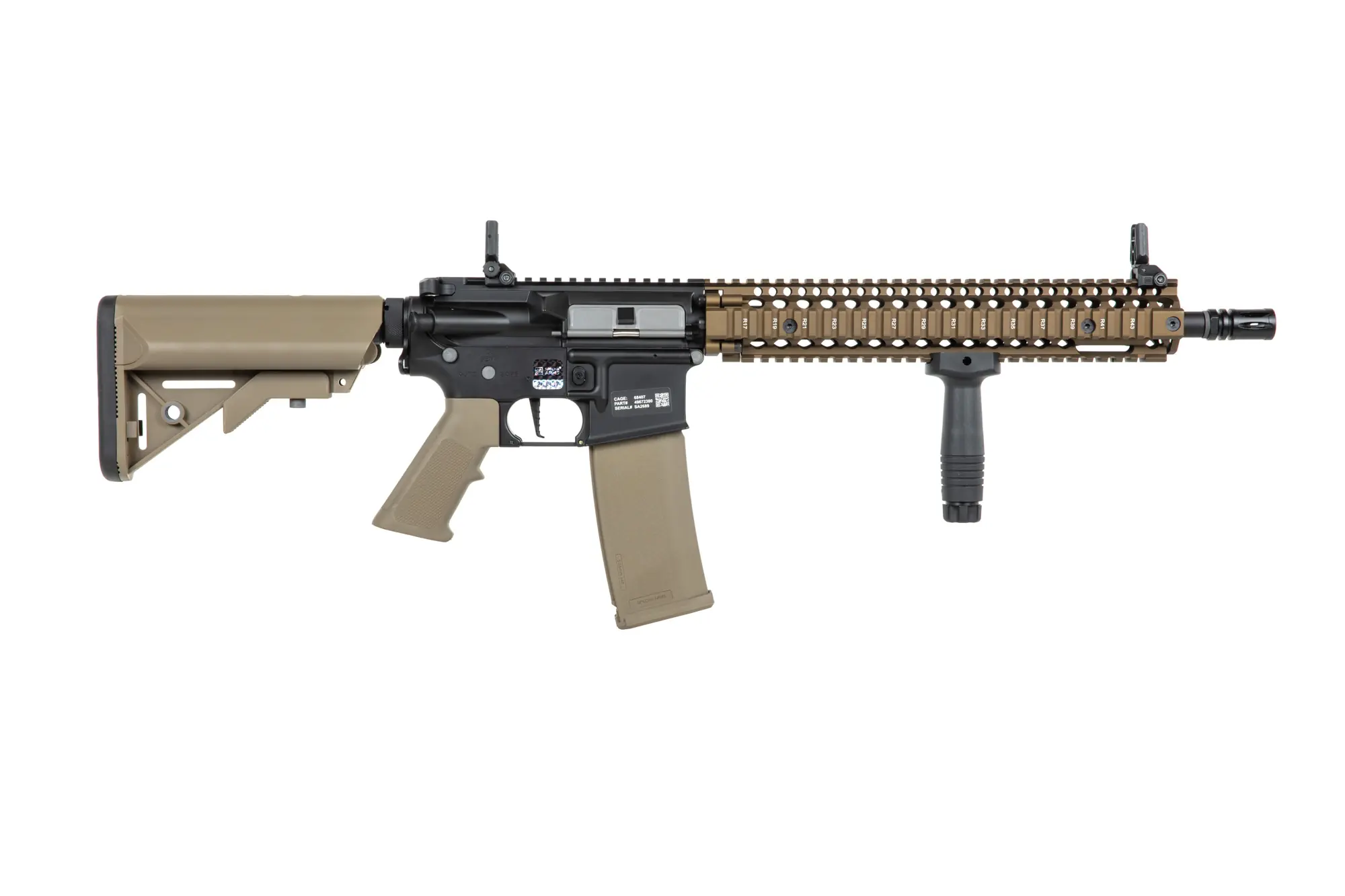 Daniel Defense® M4A1 Sopmod Block II SA-P26 PRIME max. 0,5J AEG mit HAL E.T.U, Dark Matter 27K Brushless Motor und Speedgears (CB) 