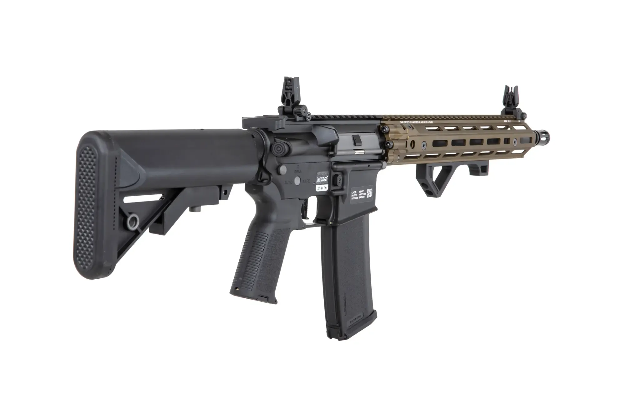 Daniel Defense® RIS III 12,5'' SA-P28 PRIME max. 0,5J AEG mit ASTERII Bluetooth E.T.U, Dark Matter 27K Brushless Motor und Speedgears (CB) 