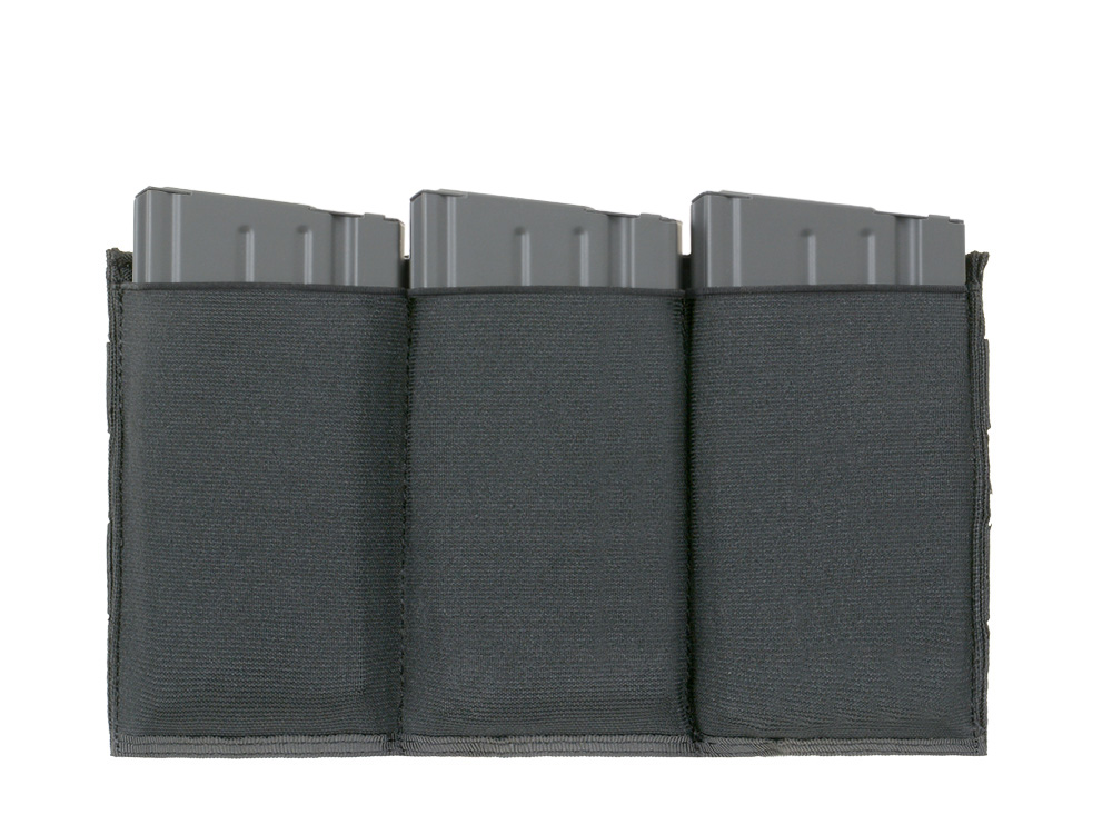 Elastic Triple SR25/M14/SCAR-H/HK417 Magazine Pouch - Black Elastic Triple SR25/M14/SCAR-H/HK417 Magazine Pouch - Black