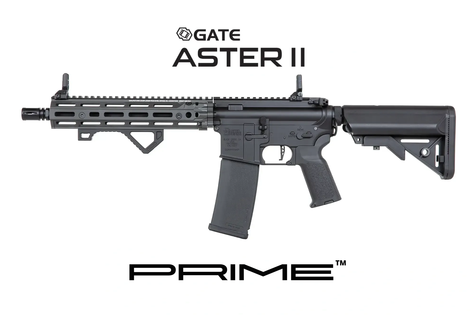 Daniel Defense® RIS III 10,5'' SA-P27 PRIME max. 0,5J AEG mit ASTERII Bluetooth E.T.U, Dark Matter 27K Brushless Motor und Speedgears (GR)