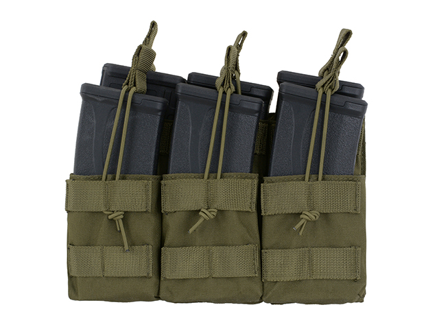 Triple Stacker M4/M16/AR-15 Mag Pouch - OLIVE [8FIELDS]