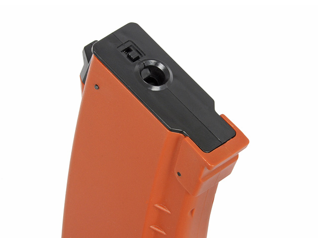 150rds Polymer AK74/AK105 Midcap Magazin, Orange