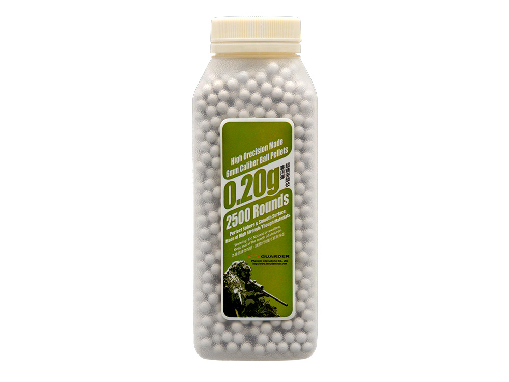 High Precision 0.20g BBs 0,5KG/~2500Schuss [GUARDER], Flasche