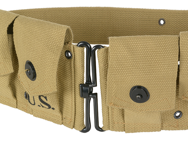 US WW2 M1 Garand Rifle 10-pouches Cartridge Belt [8FIELDS]