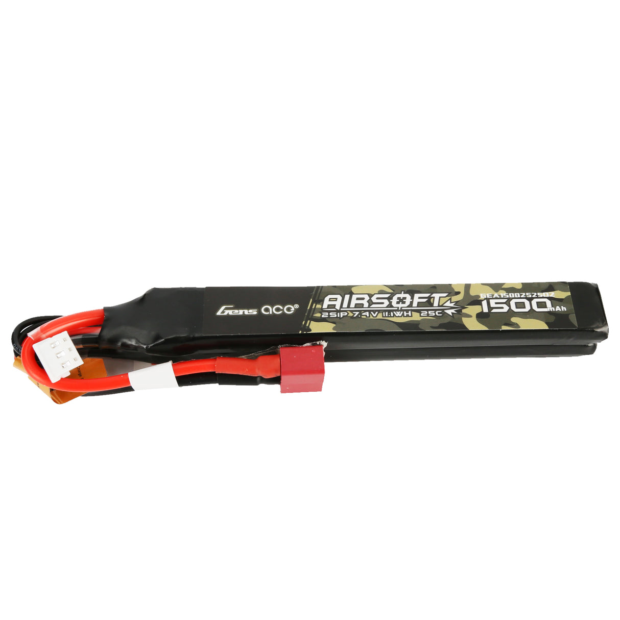 Gens Ace 25C 1500mAh 2S1P 7.4V Double-Sticktype mit T-Stecker