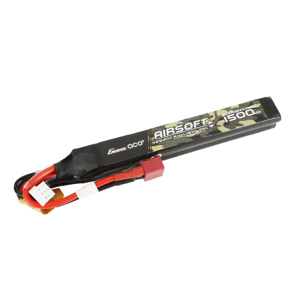 Gens Ace 25C 1500mAh 2S1P 7.4V Double-Sticktype mit T-Stecker