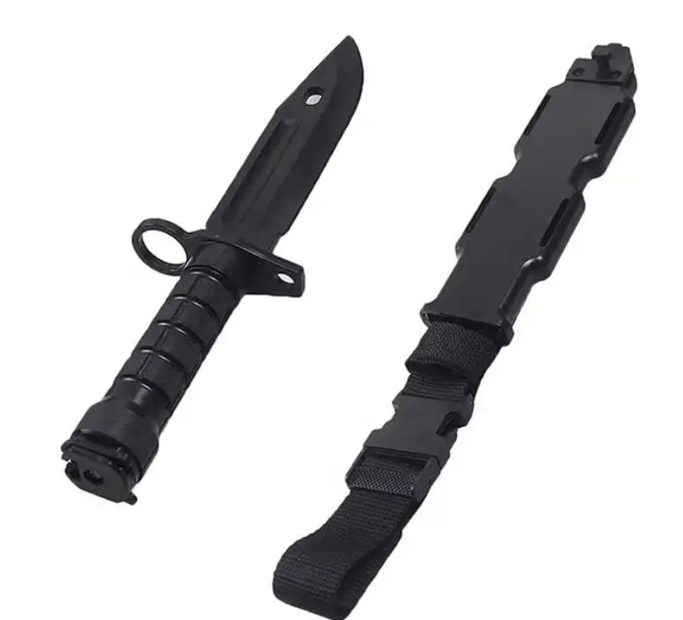 M9 Training Bayonett mit Scheide schwarz M9 Training Bayonett mit Scheide schwarz