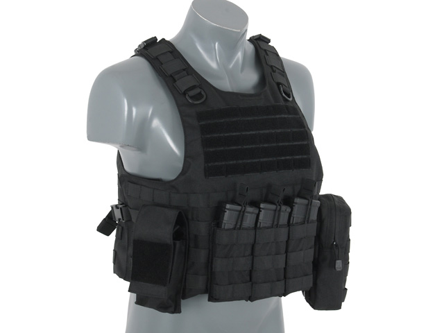 Lightweight AAV FSBE Assault Vest System V2 - Black [8FIELDS]