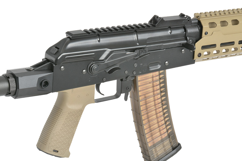 Strike Industries AK-TRAX mit Eshooter ETU max. 0,5J AEG TAN