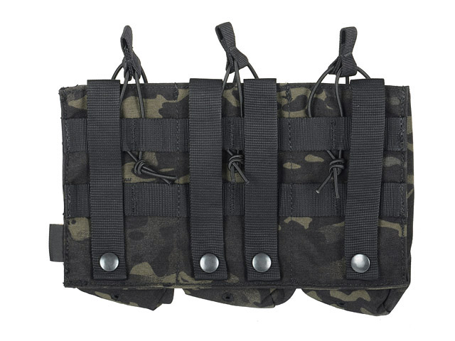 Triple AK47/AKM Mag Pouch - Multicam Black [8FIELDS PREMIUM]