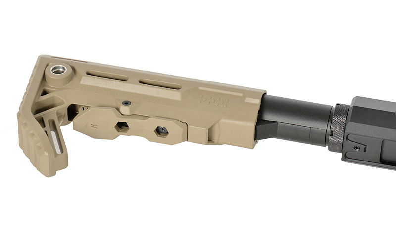 Strike Industries AK-TRAX mit Eshooter ETU max. 0,5J AEG TAN