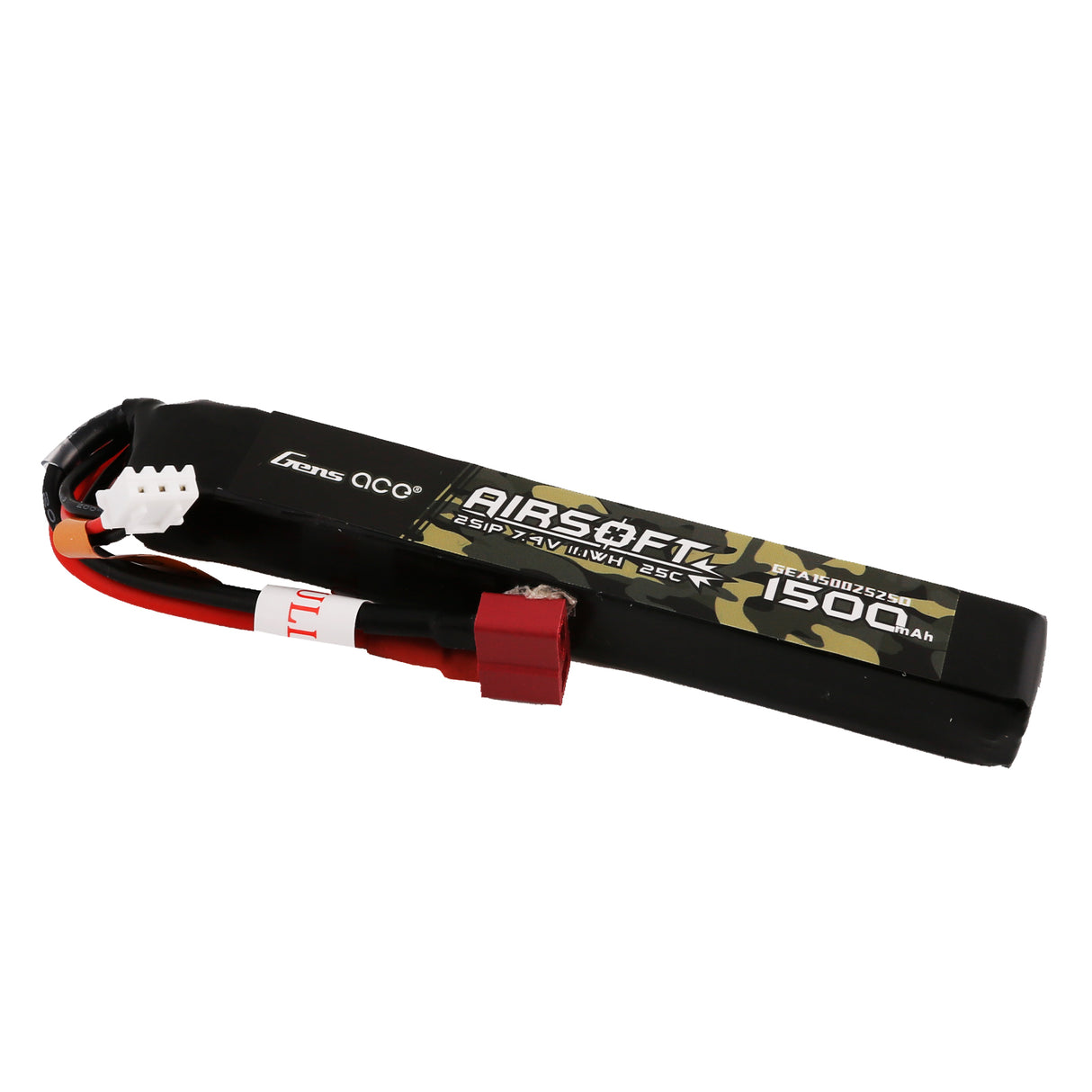 Gens Ace 25C 1500mAh 2S1P 7.4V Sticktype mit T-Stecker