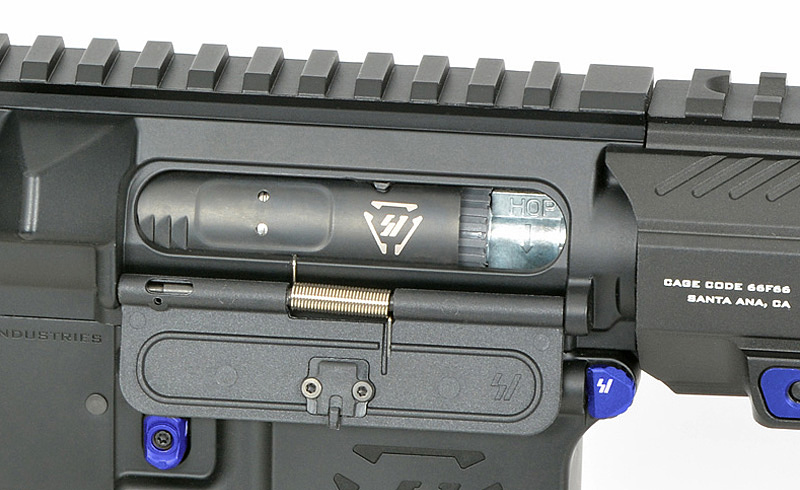 Strike Industries 13.5" Raiders Competition S-AEG mit Eshooter ETU, blaue Elemente