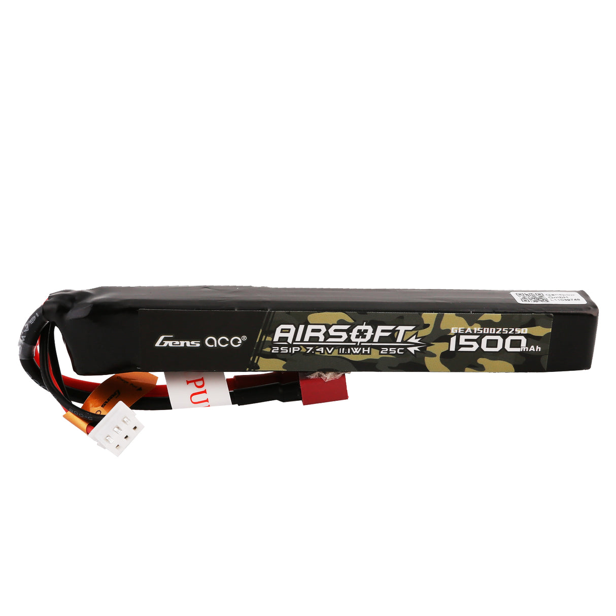 Gens Ace 25C 1500mAh 2S1P 7.4V Sticktype mit T-Stecker