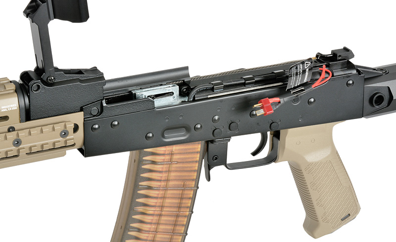 Strike Industries AK-TRAX mit Eshooter ETU max. 0,5J AEG TAN