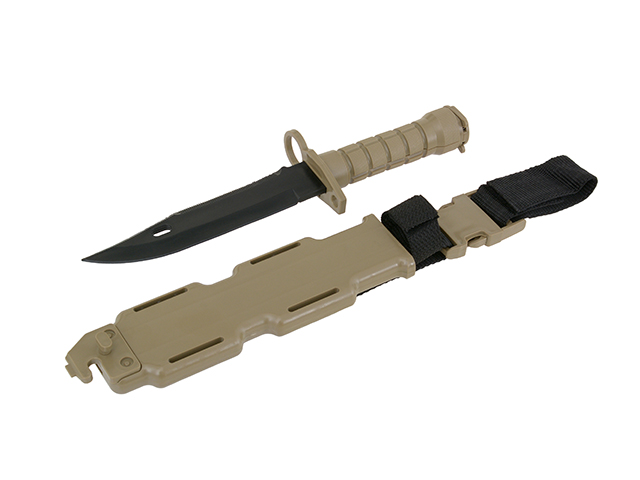 Dummy Bajonett mit Scheide für M4/M16 - Tan