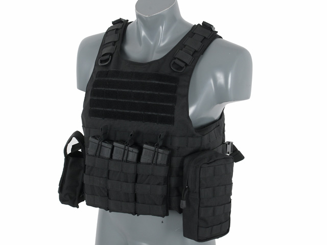 Lightweight AAV FSBE Assault Vest System V2 - Black [8FIELDS]
