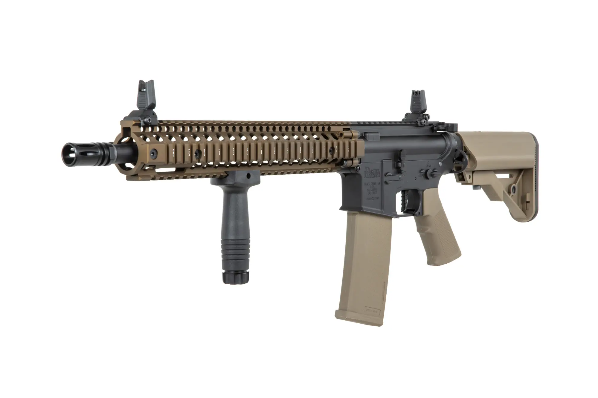Daniel Defense® M4A1 Sopmod Block II SA-P26 PRIME max. 0,5J AEG mit HAL E.T.U, Dark Matter 27K Brushless Motor und Speedgears (CB) 