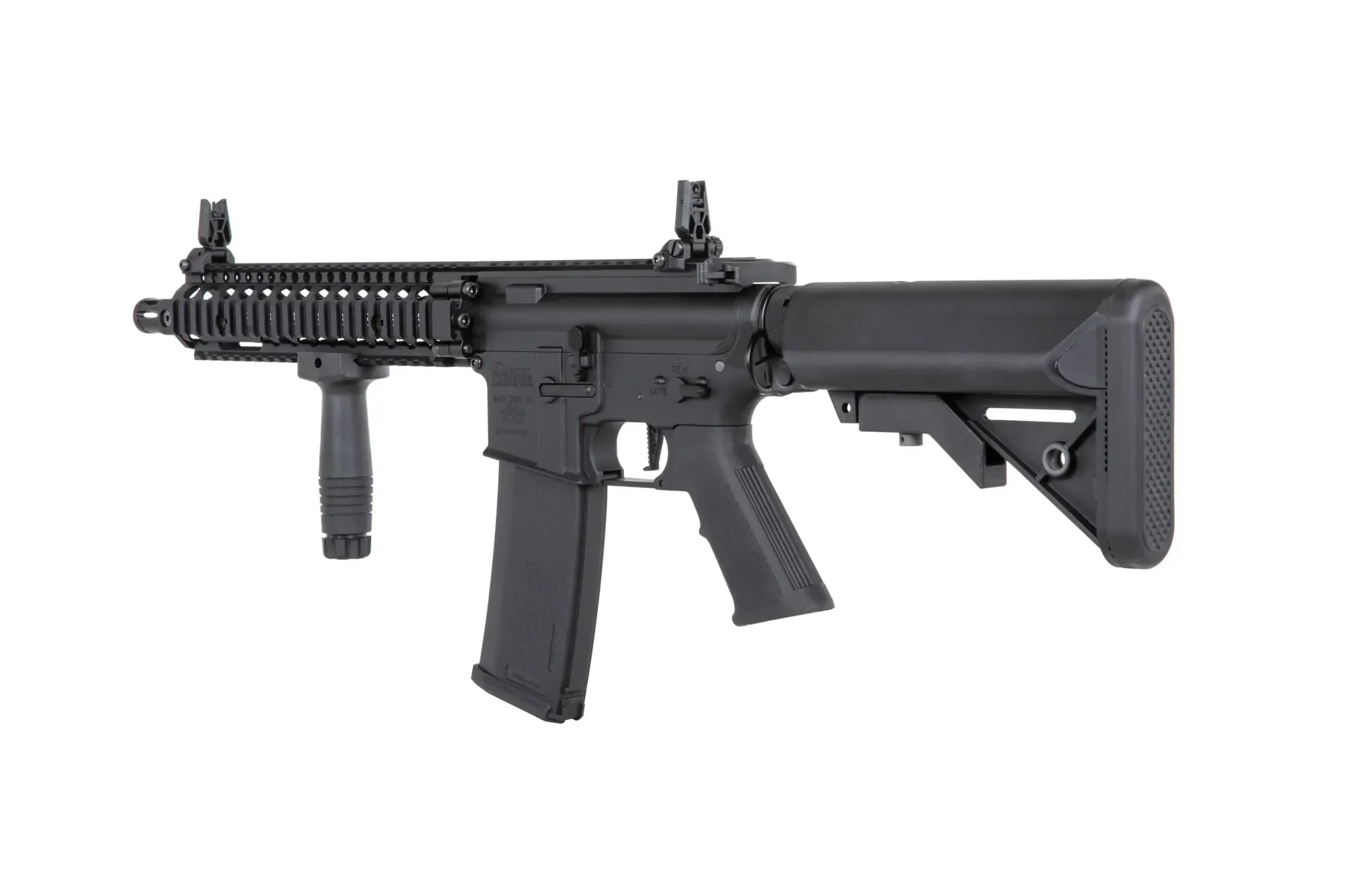 Daniel Defense® MK18 SA-P19 PRIME max. 0,5J AEG mit ASTERII Bluetooth E.T.U, Dark Matter 27K Brushless Motor und Speedgears (BK)