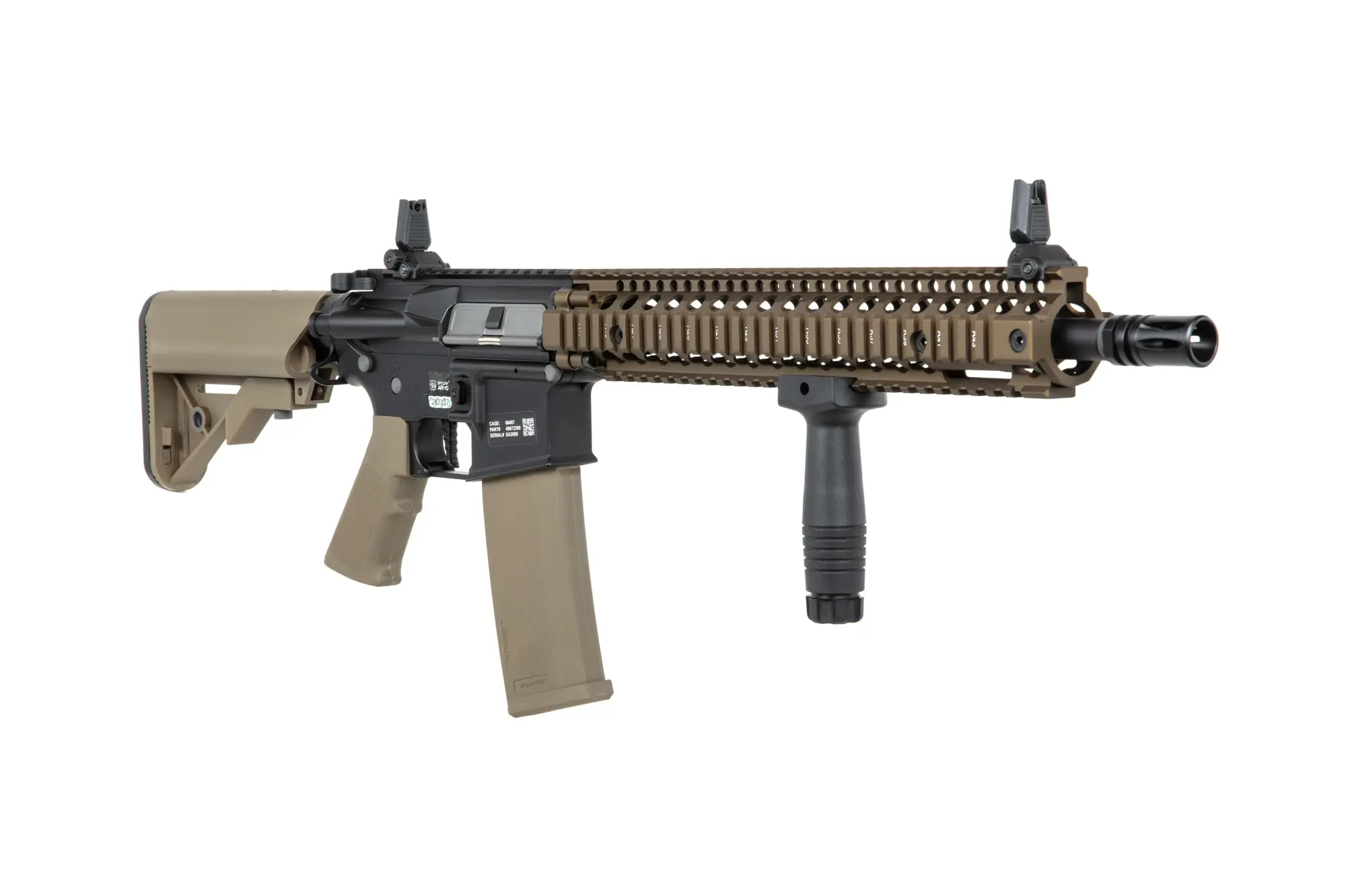 Daniel Defense® M4A1 Sopmod Block II SA-P26 PRIME max. 0,5J AEG mit HAL E.T.U, Dark Matter 27K Brushless Motor und Speedgears (CB) 