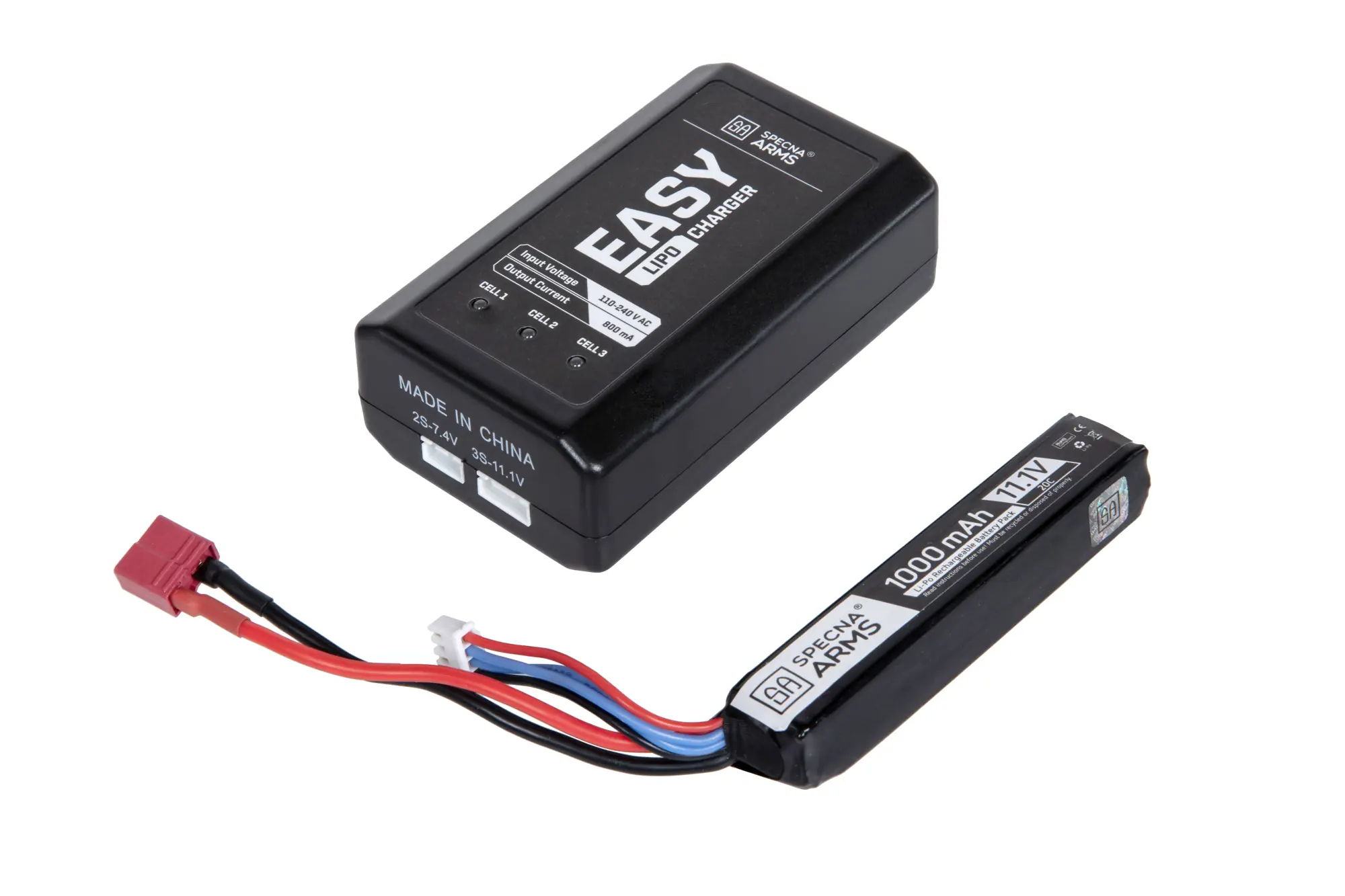 EASY-Ladegerät und 3S 11,1 V 1000mAH LiPo Akku Stick-Type 20C LIPO