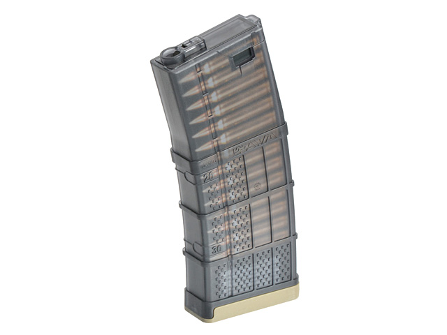 190rds Lancer L5 AWM '5.56' Magazin für M4/AR15, TAN