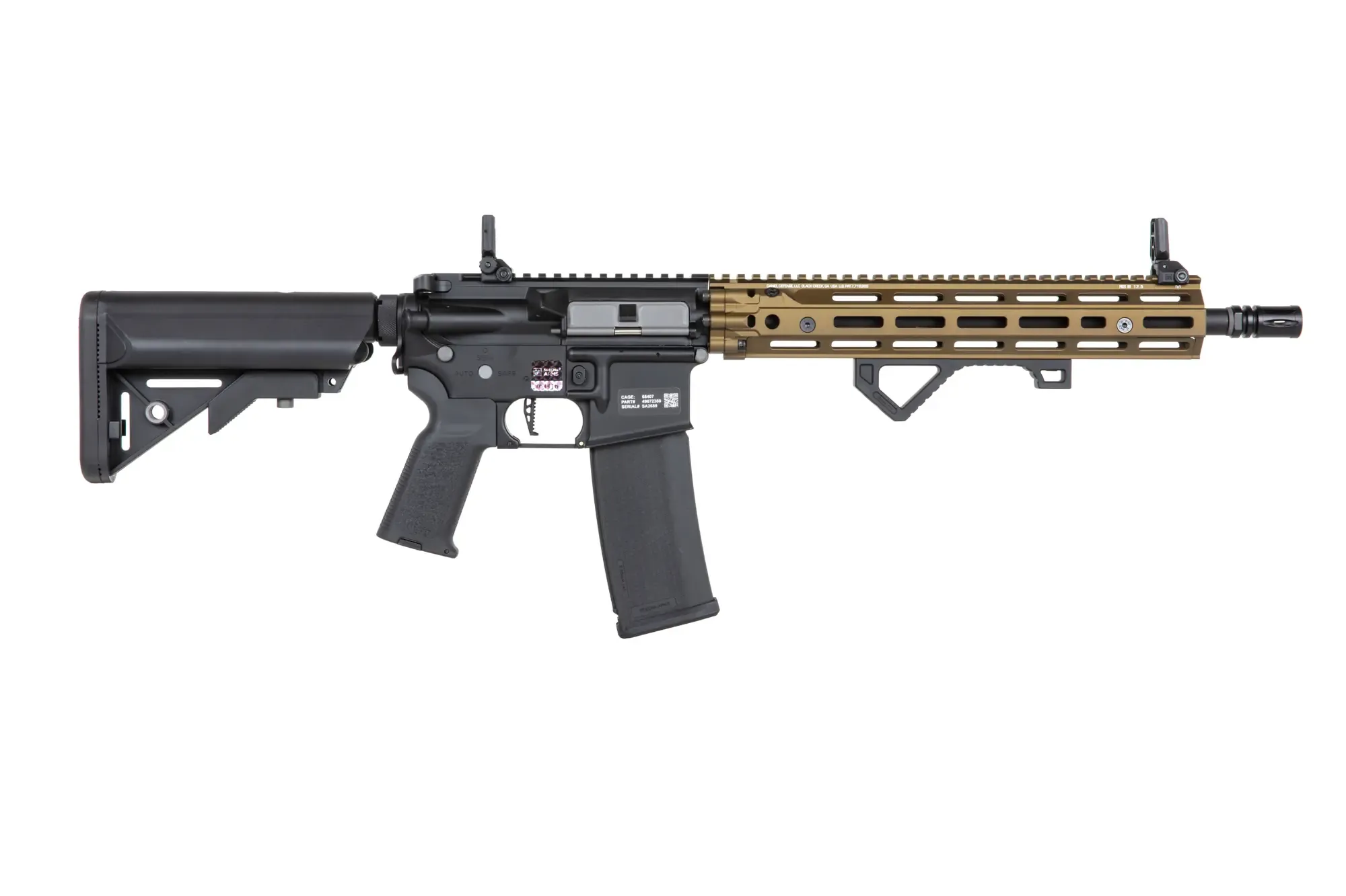 Daniel Defense® RIS III 12,5'' SA-P28 PRIME max. 0,5J AEG mit ASTERII Bluetooth E.T.U, Dark Matter 27K Brushless Motor und Speedgears (CB) 
