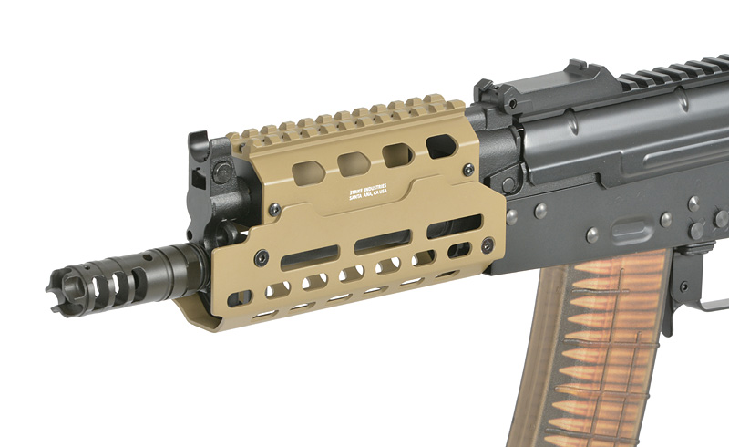 Strike Industries AK-TRAX mit Eshooter ETU max. 0,5J AEG TAN