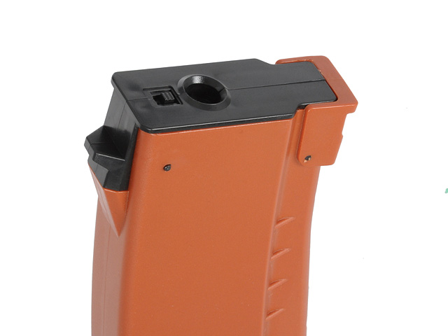 150rds Polymer AK74/AK105 Midcap Magazin, Orange
