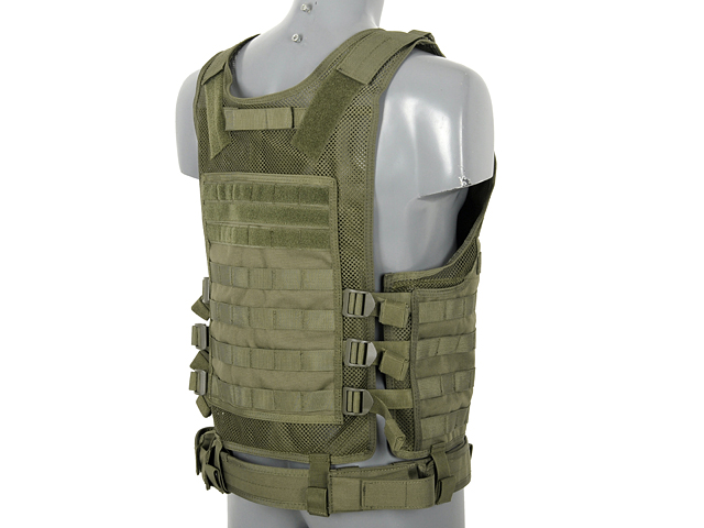 Lightweight MOLLE Tactical Vest - Olive [8FIELDS]