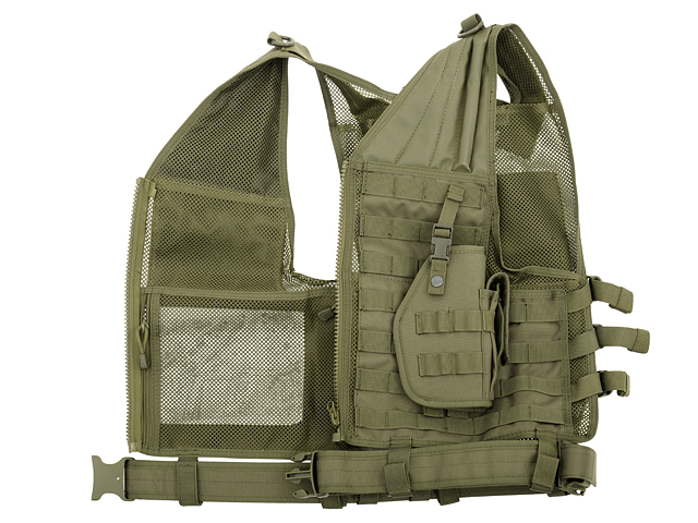 Lightweight MOLLE Tactical Vest - Olive [8FIELDS]