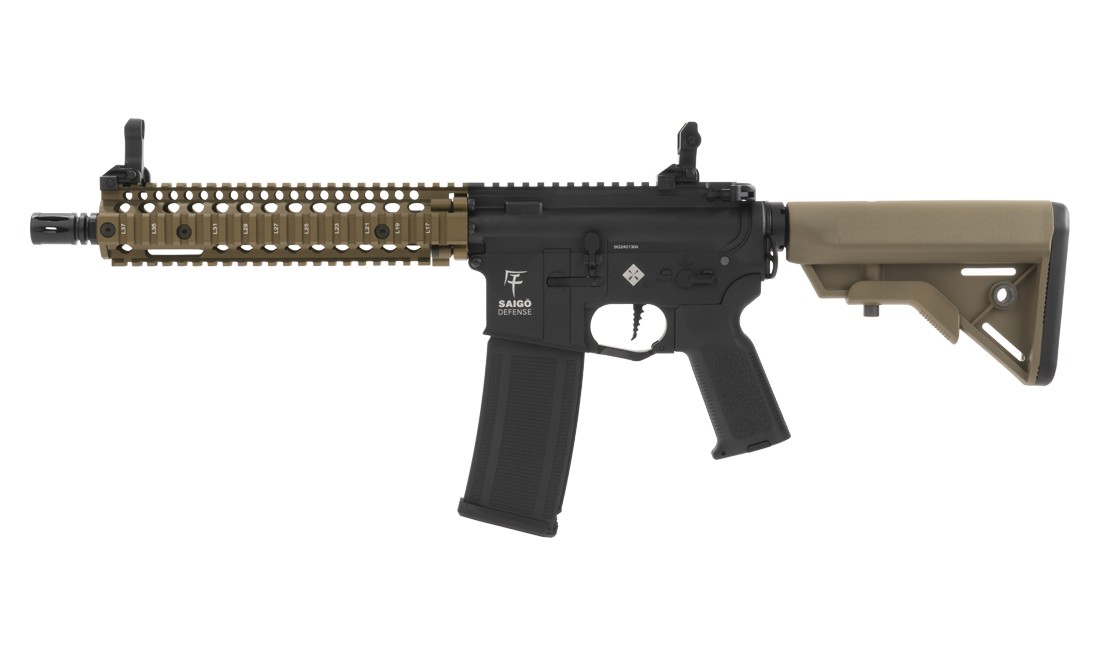 BUSHIDO JIN S-AEG mit ETU, FSWS&Speedtrigger, MapleLeaf HopUp-Gummi, TAN/BK