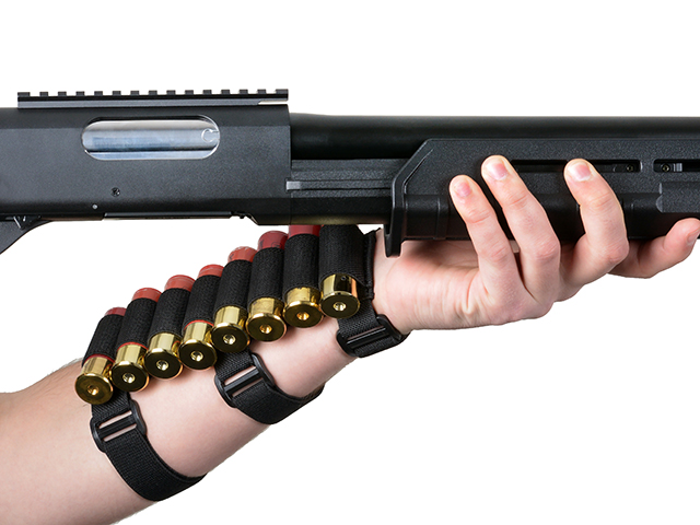 Arm shotshell pouch for 8 rounds - Olive [8FIELDS]