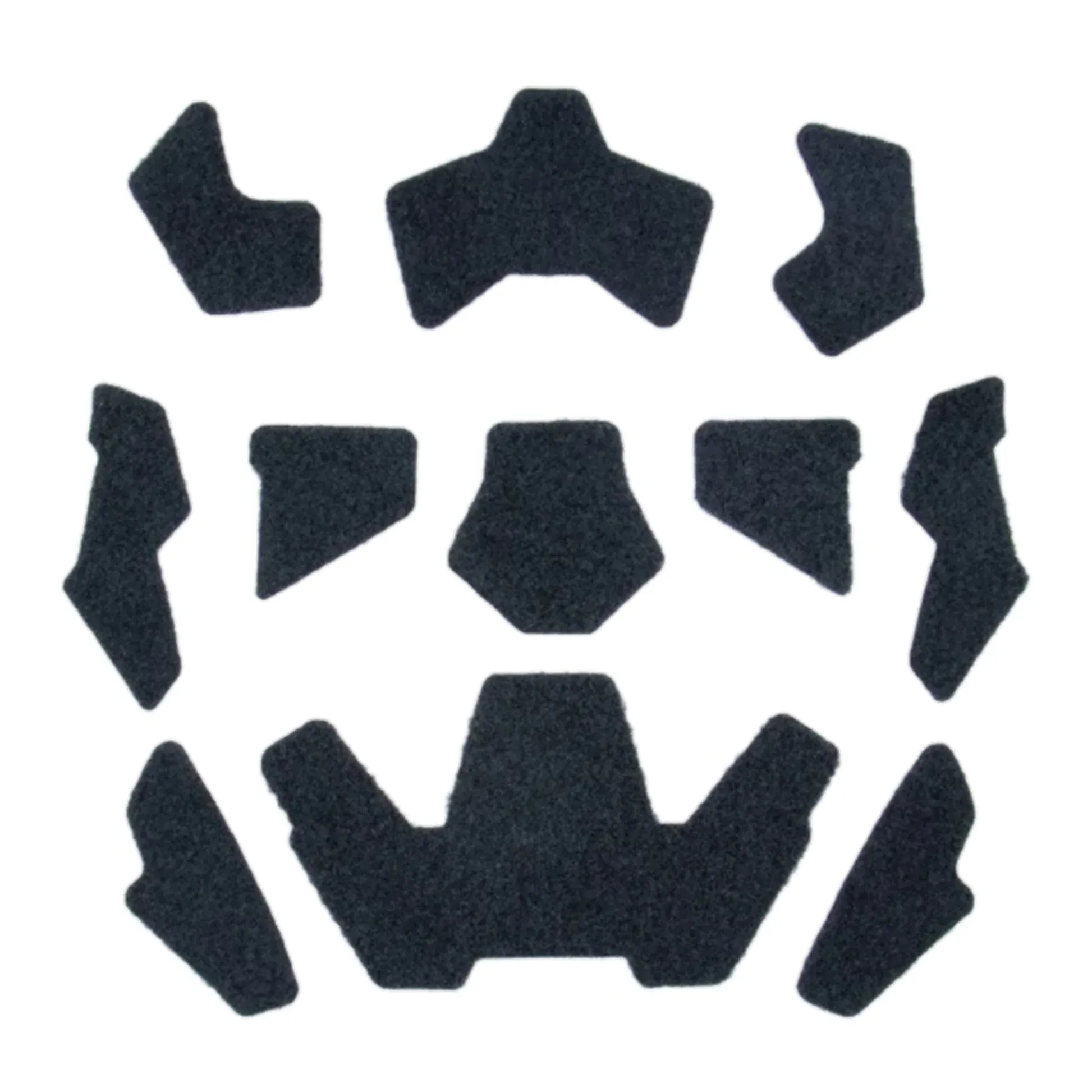 Helmet Velcro Stripe Set (Schwarz)