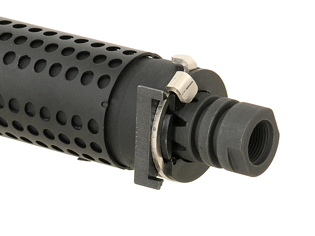 QD Schalldämpferdummy mit Flashhider, schwarz