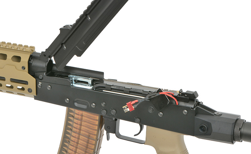 Strike Industries AK-TRAX mit Eshooter ETU max. 0,5J AEG TAN
