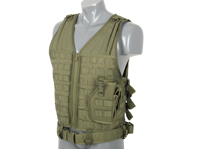 Lightweight MOLLE Tactical Vest - Olive [8FIELDS]