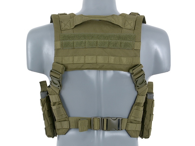 Split Front Chest Harness - Olive [8FIELDS]