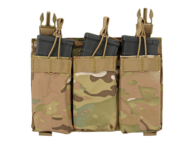 Buckle Up Triple 5.56 Pouch Panel - Multicamo [8FIELDS]