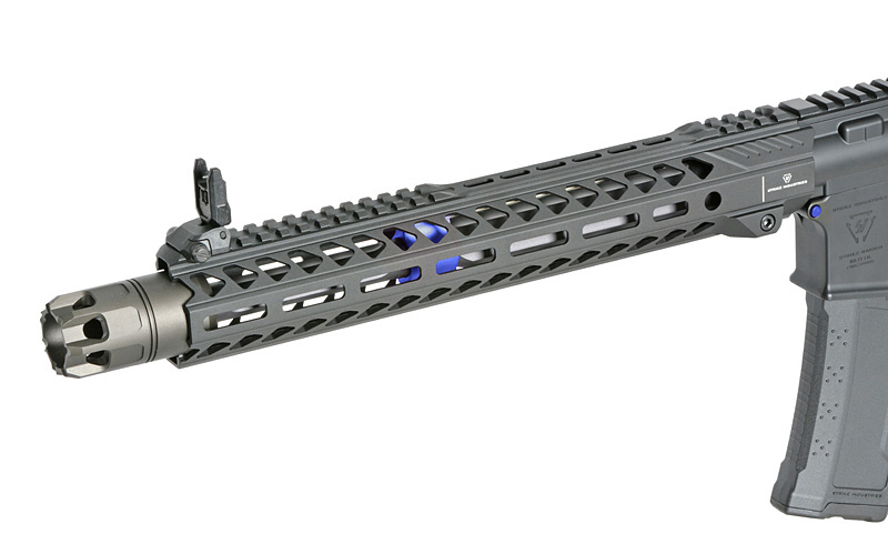 Strike Industries 13.5" Raiders Competition S-AEG mit Eshooter ETU, blaue Elemente