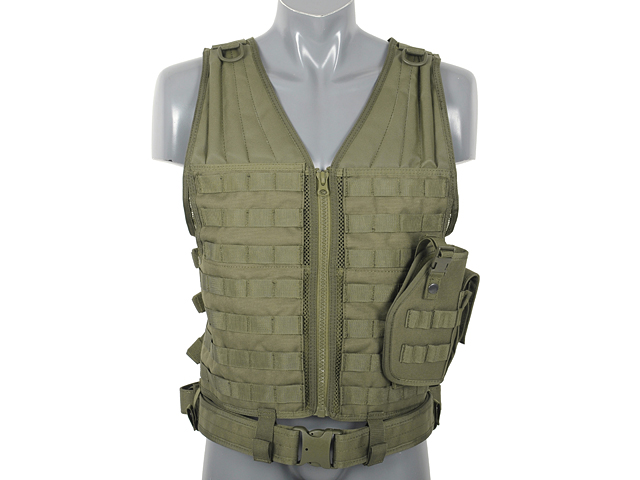 Lightweight MOLLE Tactical Vest - Olive [8FIELDS]
