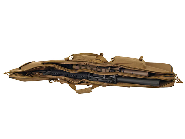 47 inches double rifle gun case - black [8FIELDS] - Restposten
