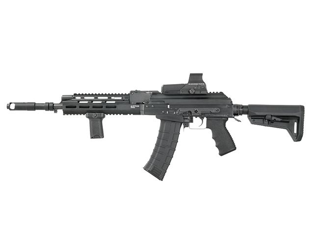 130rds AK74 Reinforced Polymer Midcap Magazin, Schwarz (S-)AEG AK Ergonomic Pistolgrip