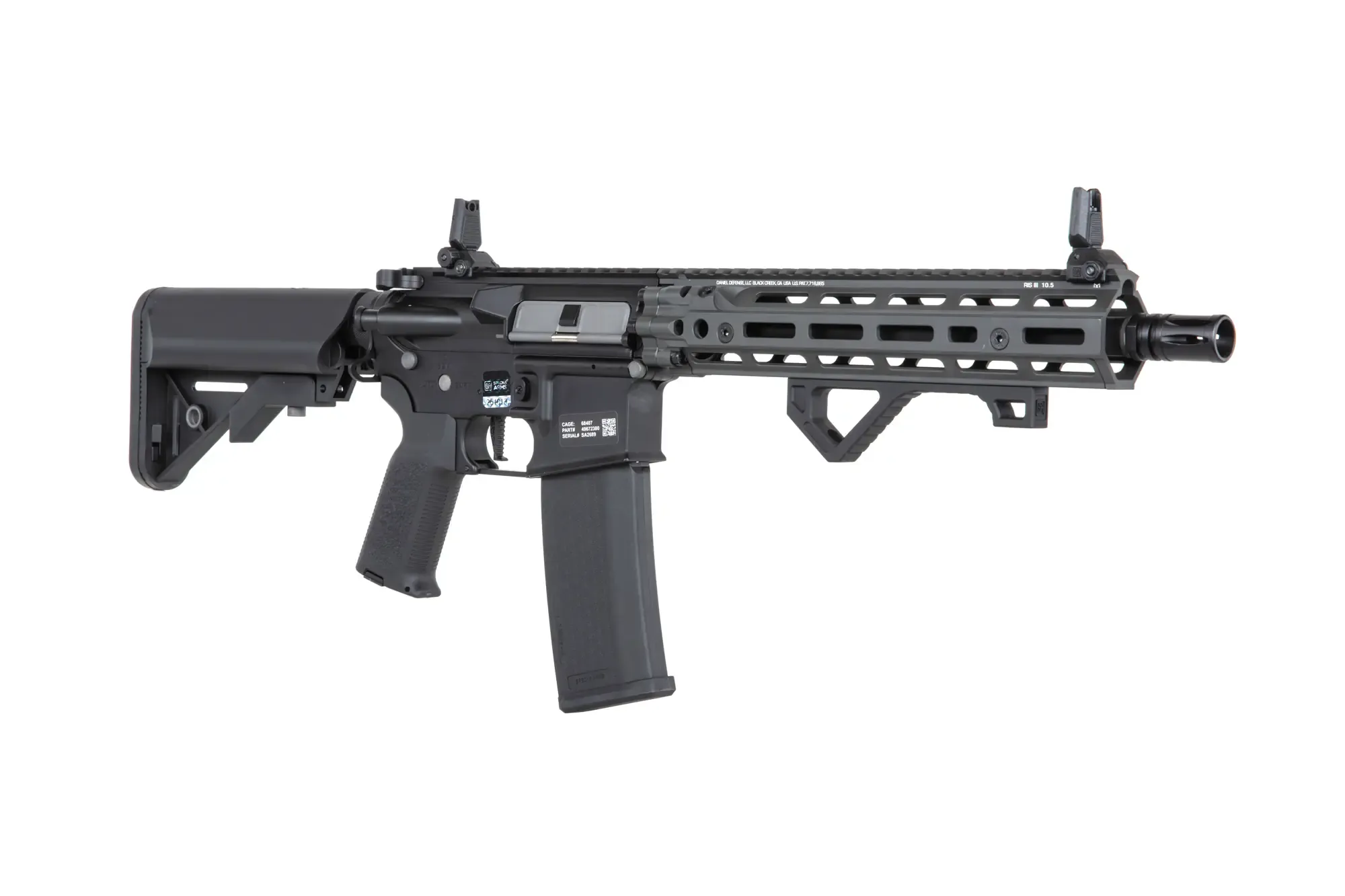Daniel Defense® RIS III 10,5'' SA-P27 PRIME max. 0,5J AEG mit ASTERII Bluetooth E.T.U, Dark Matter 27K Brushless Motor und Speedgears (GR)